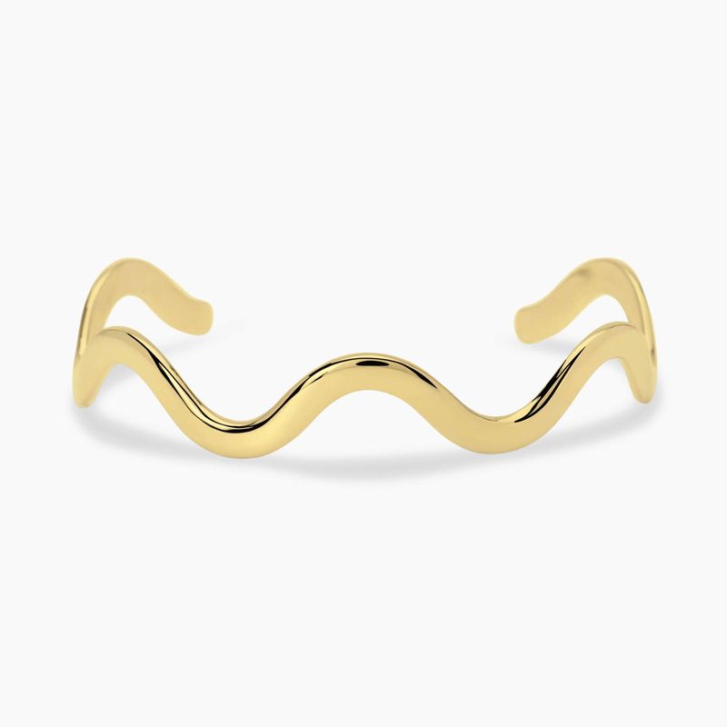 Bracciale schiava ondulato in dorato - Style 82 Kidult
