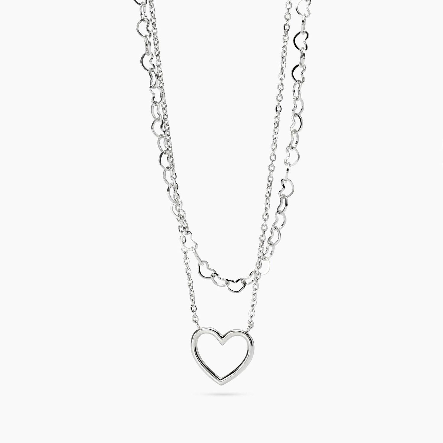 Girocollo doppia catena e cuore - Style 64 Kidult