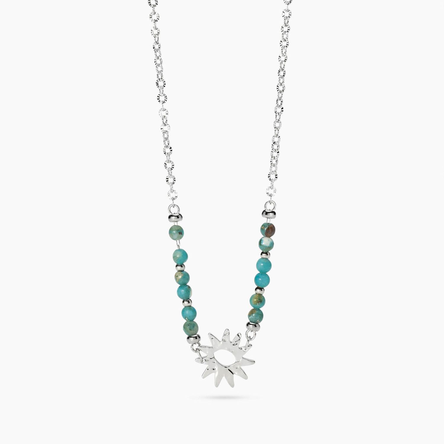 Girocollo con diaspro azzurro e sole - Style 68 Kidult