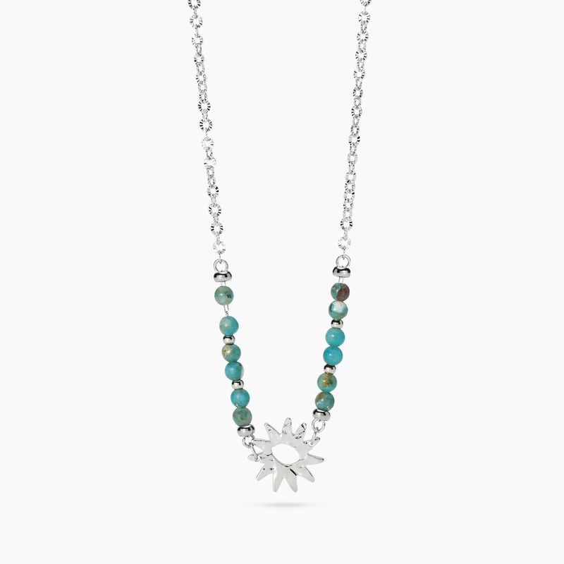 Girocollo con diaspro azzurro e sole - Style 68 Kidult