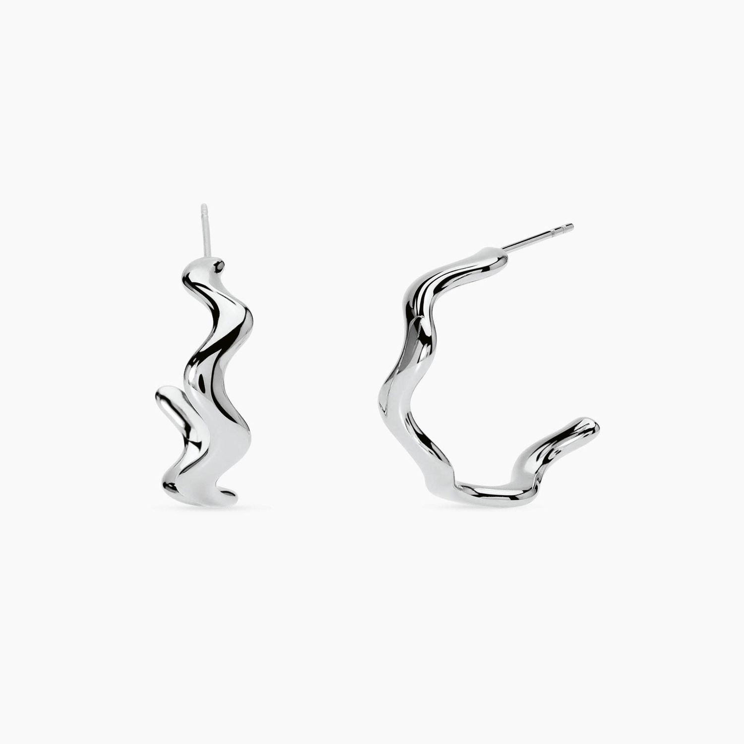 Orecchini a cerchio aperti ondulati - Style 82 Kidult Orecchini a cerchio aperti ondulati - Style 82 Kidult