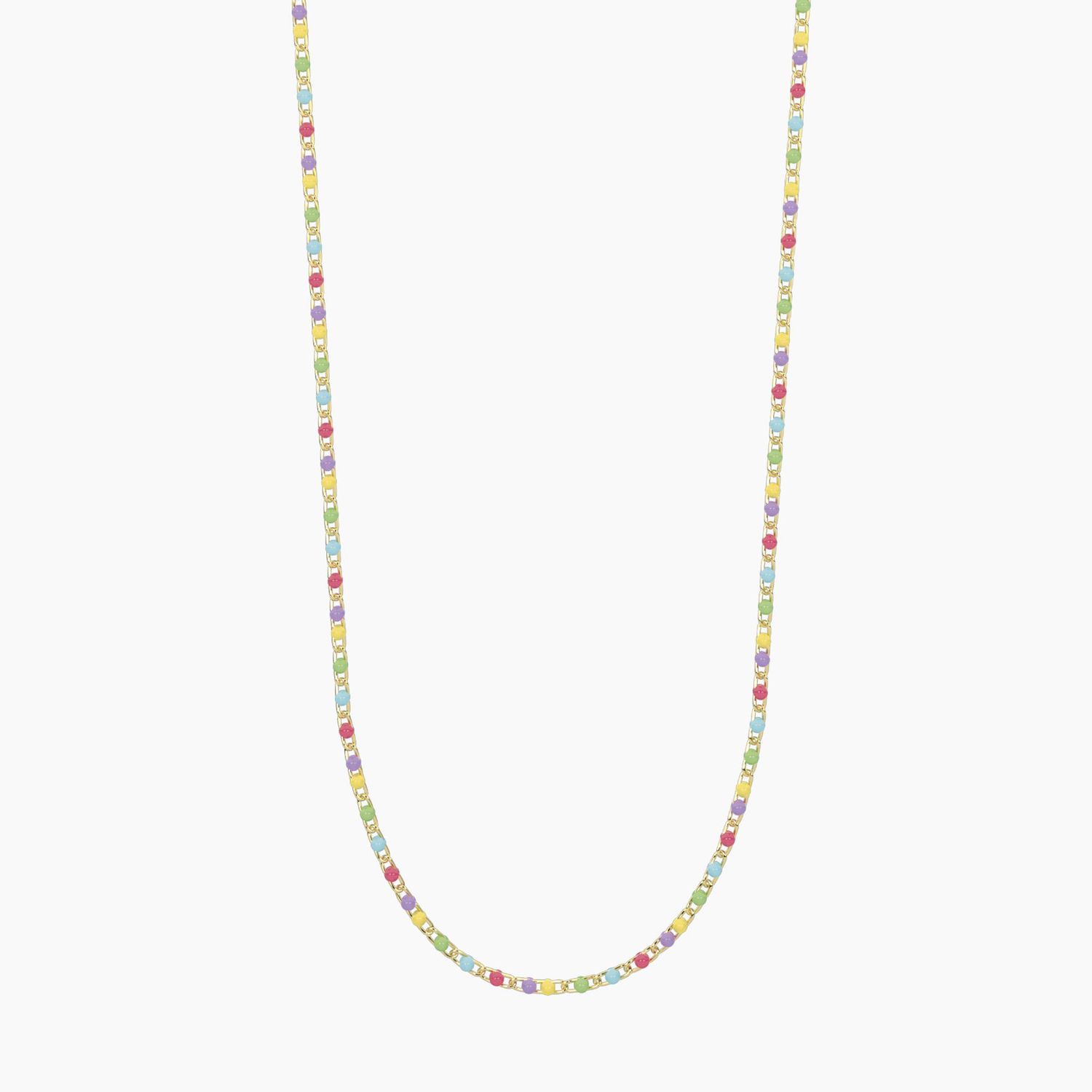 Girocollo componibile in acciaio dorato multicolor - Pop corn Kidult