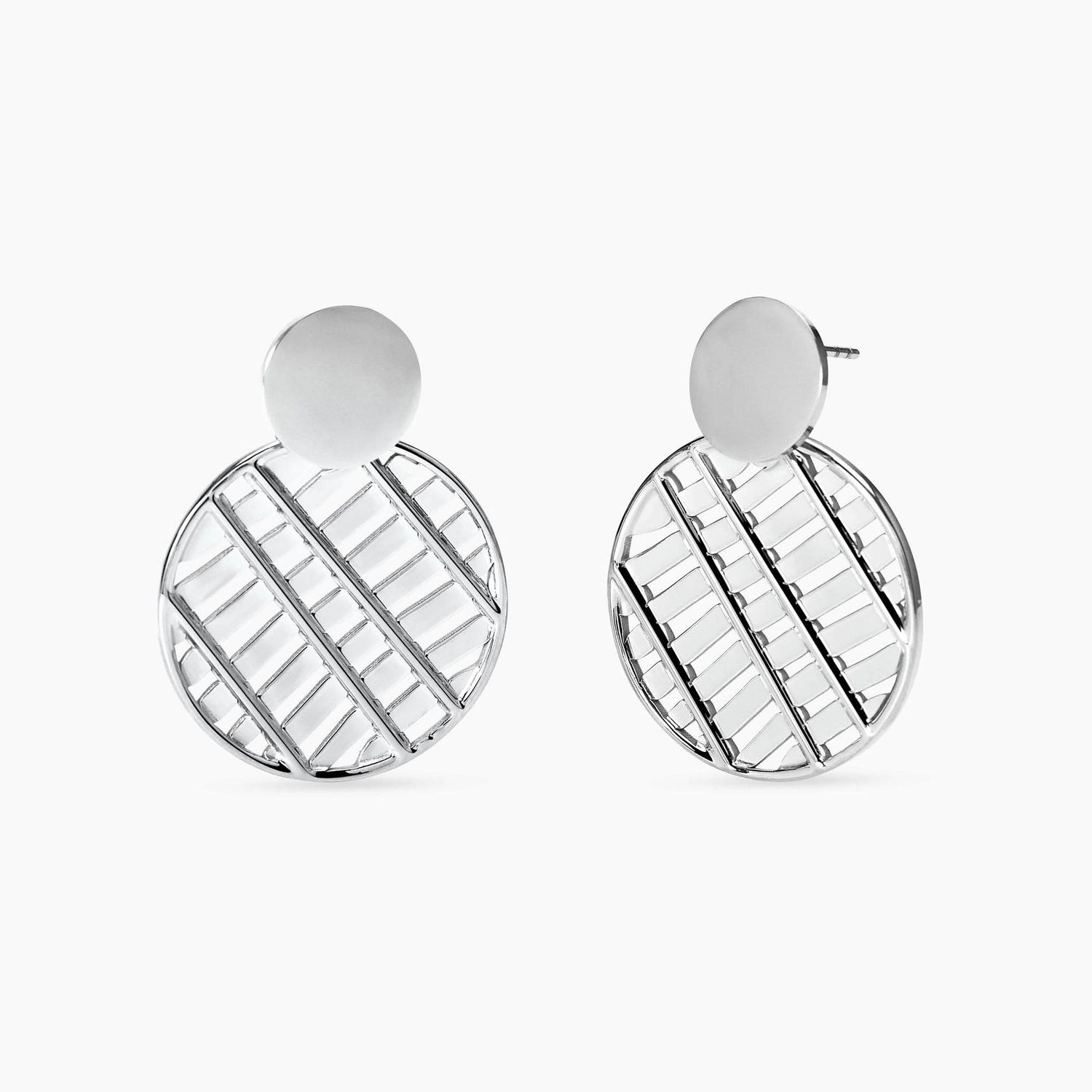 Orecchini tondi con pendente cerchio - Style 74 Kidult