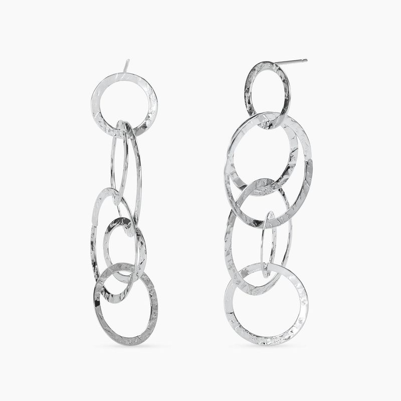 Orecchini pendenti in acciaio martellato - Style 62 Kidult