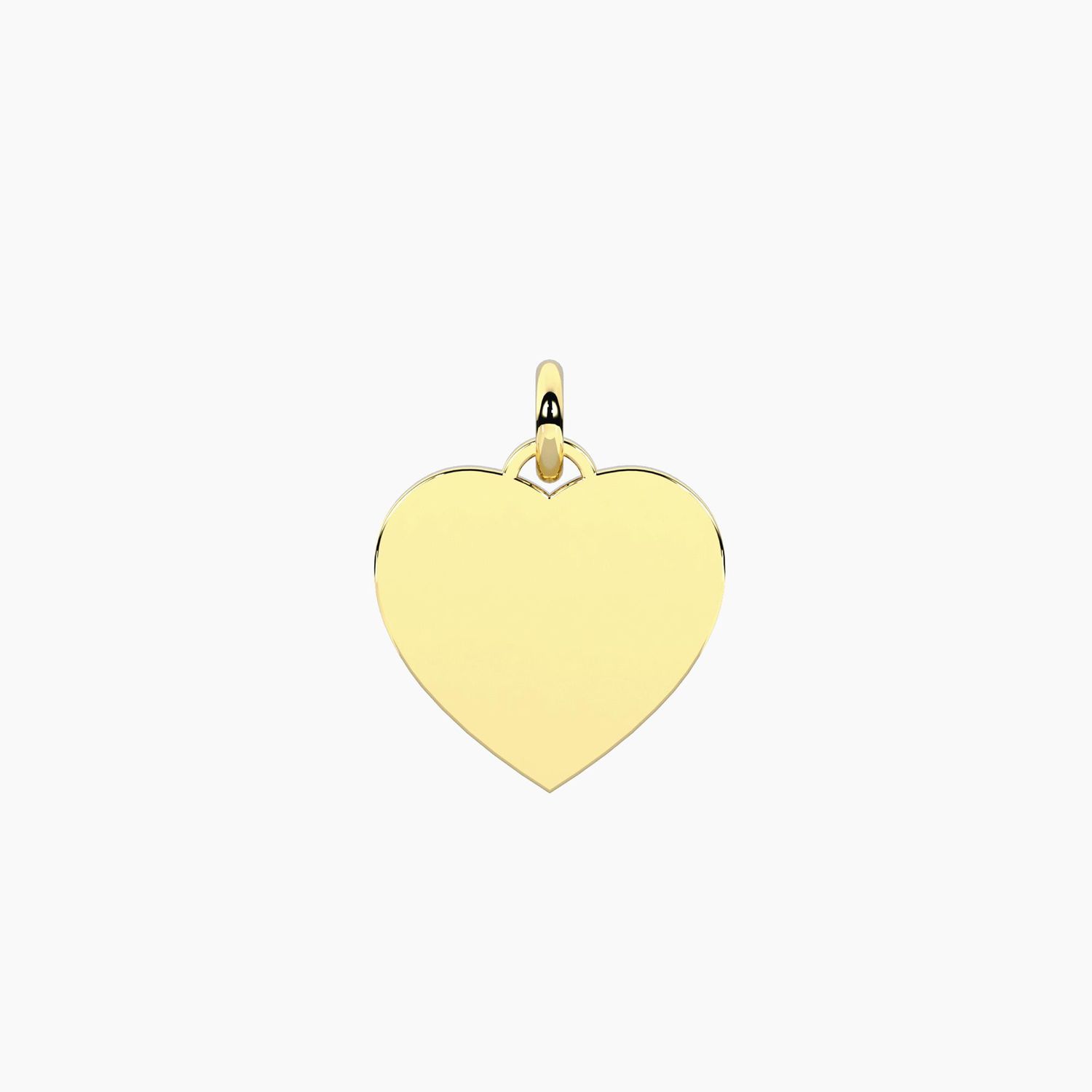 Ciondolo cuore in acciaio dorato - Tag-small heart Kidult