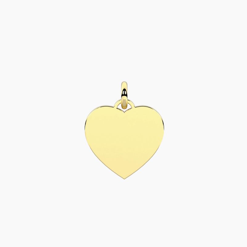 Ciondolo cuore in acciaio dorato - Tag-small heart Kidult
