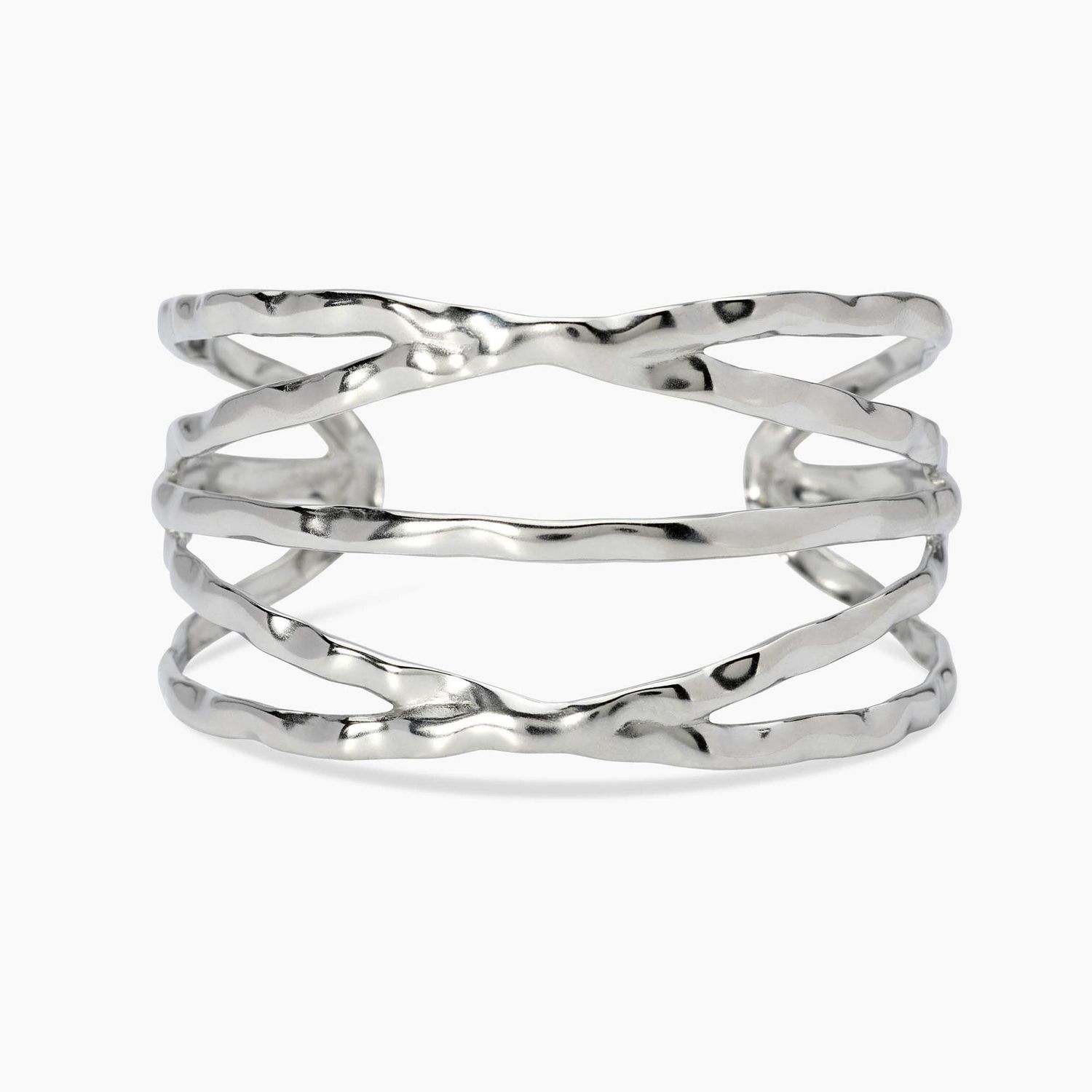 Bracciale cuff in acciaio martellato - Style 73 Kidult Bracciale cuff in acciaio martellato - Style 73 Kidult