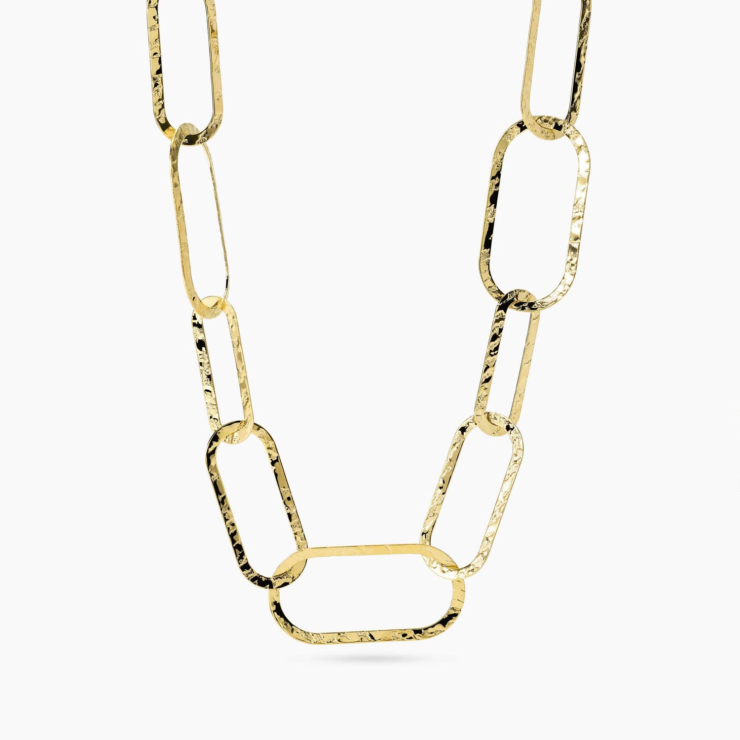 Collana con maglie dorate martellate - Style 83 Kidult