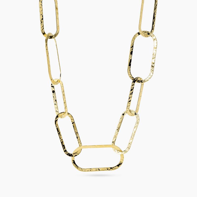 Collana con maglie dorate martellate - Style 83 Kidult