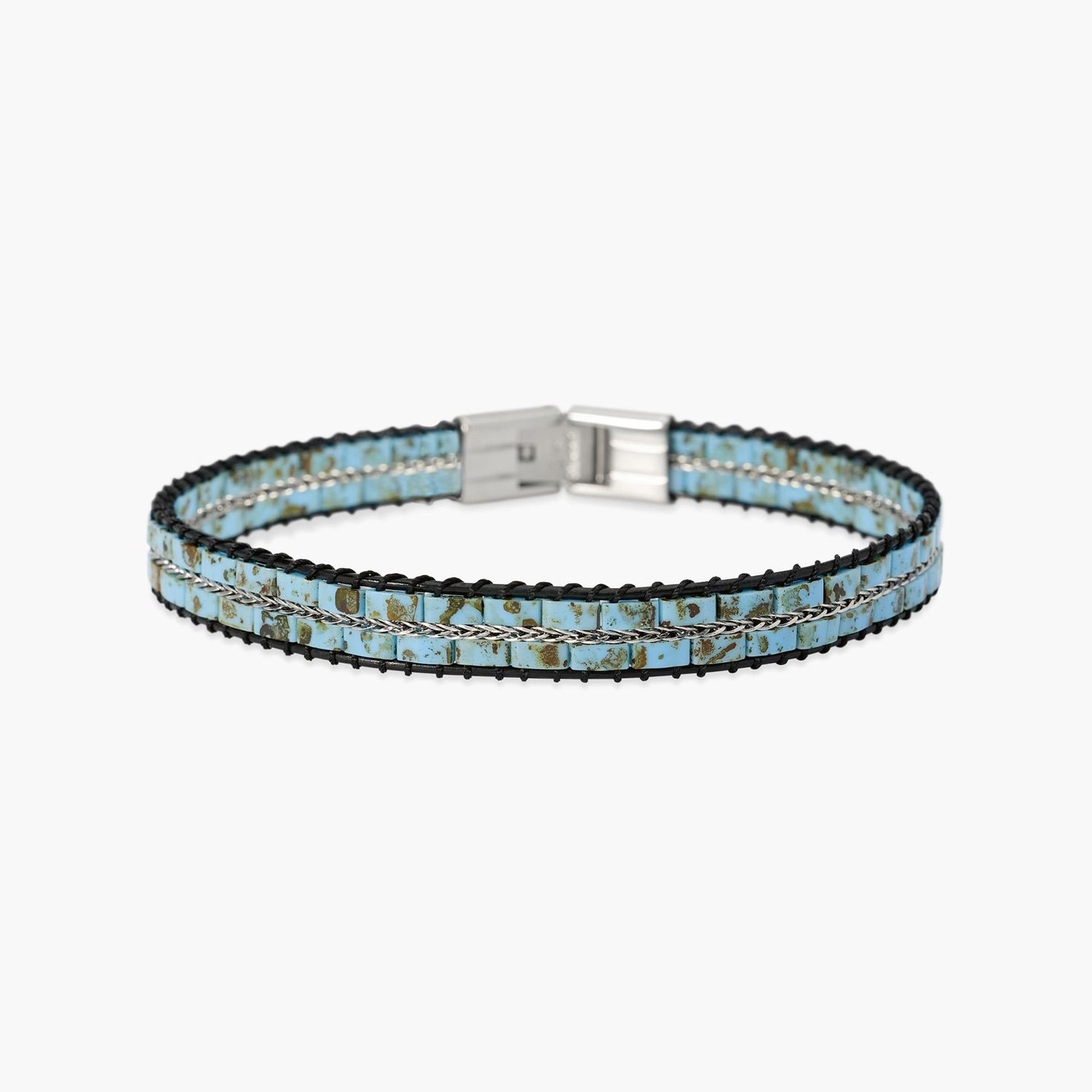 Bracciale in turchese sintetico con cordino - Style 31 Kidult