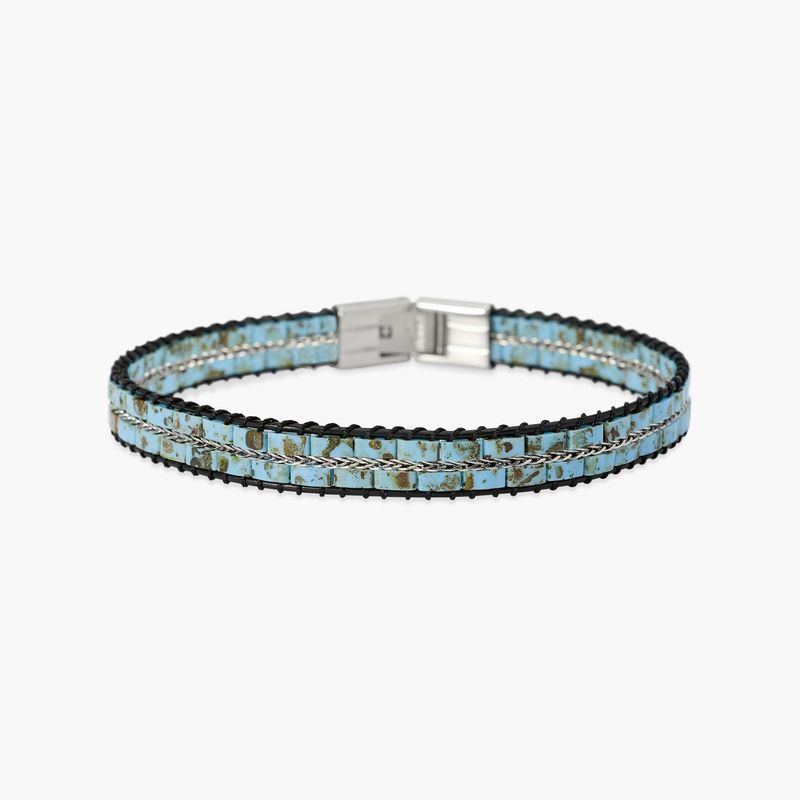 Bracciale in turchese sintetico con cordino - Style 31 Kidult
