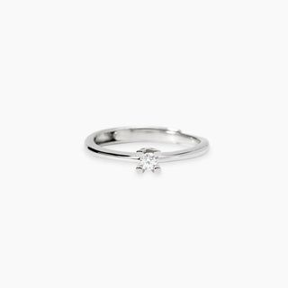 Anello solitario con diamanti lab-grown 0,09 carati  - MABINA My Diamond