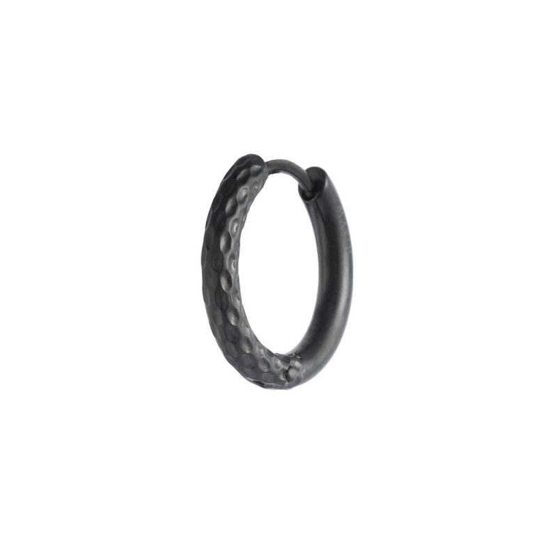 Orecchino a cerchio 1,7 cm trama diamantata - Marlu'