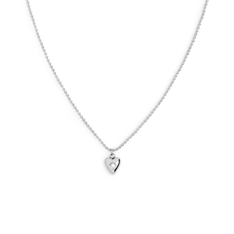 Collana con cuore centrale con zircone - Marlu'