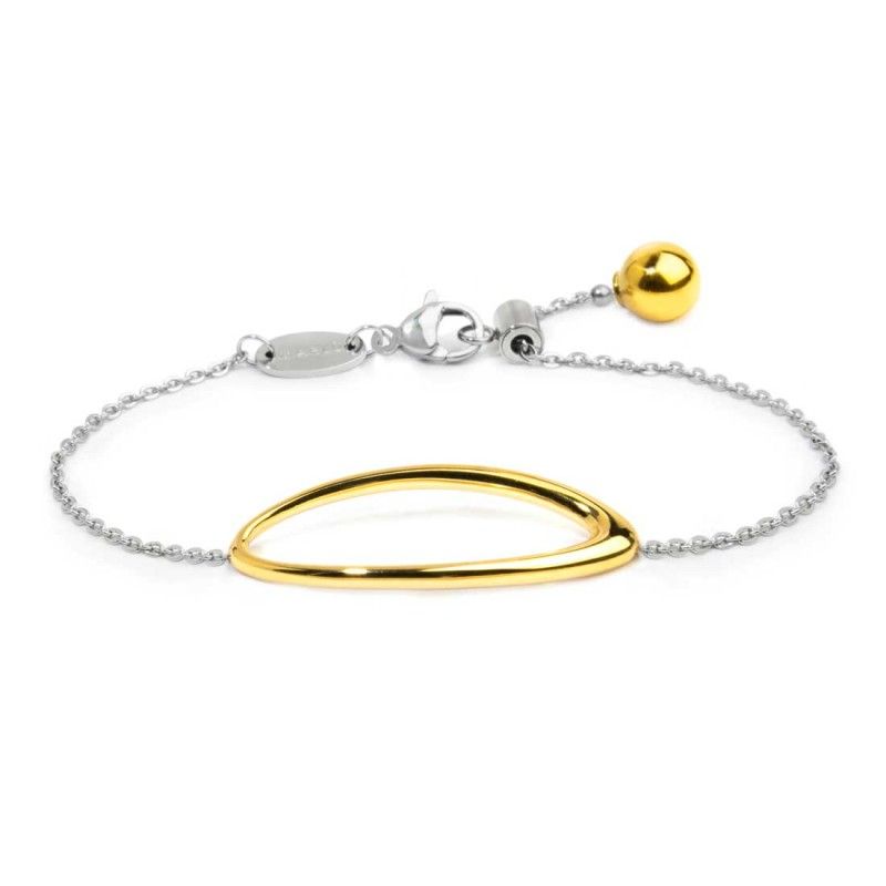 Bracciale con anello ovale centrale - Marlu'