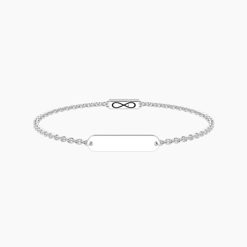 Bracciale infinity con targhetta Tag  - Kidult Infinity