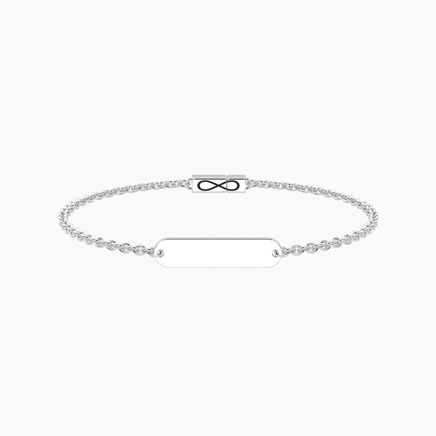 Bracciale infinity con targhetta Tag  - Kidult Infinity