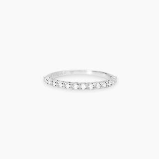 Anello mezza veretta con diamanti lab-grown 0,18 carati - MABINA My Diamond Anello mezza veretta con diamanti lab-grown 0,18 carati - MABINA My Diamond