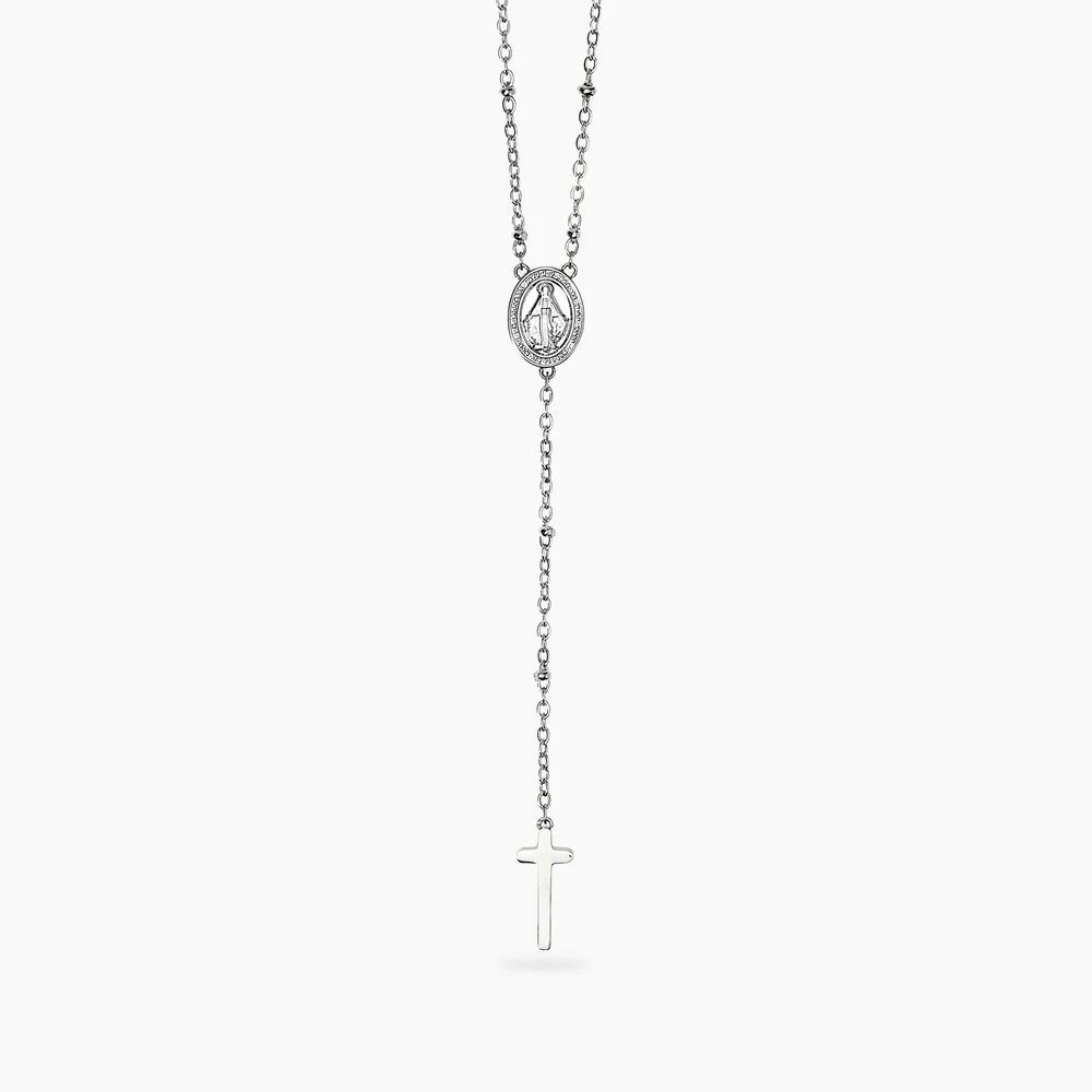 Collana con Madonnina e pendente croce - Style 71 Kidult Collana con Madonnina e pendente croce - Style 71 Kidult