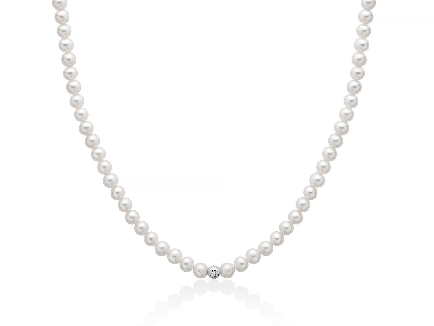 Colier Di Perle bianche 5.5-6 con Boule a Fantasia Miluna Colier Di Perle bianche 5.5-6 con Boule a Fantasia Miluna