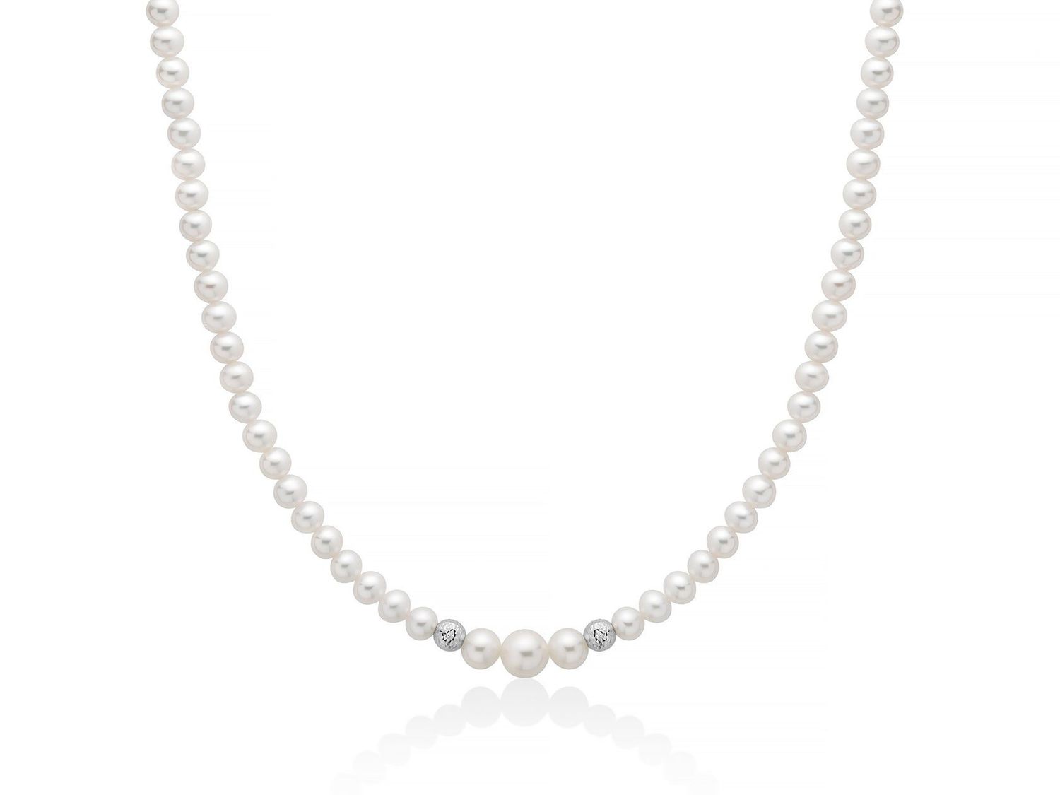 Colier Di Perle bianche 5.5-6 con Boule a Fantasia Miluna Colier Di Perle bianche 5.5-6 con Boule a Fantasia Miluna