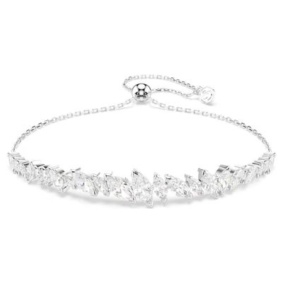 Braccialetto Mesmera Taglio Marquise, Bianco, Placcato rodio Swarovski Braccialetto Mesmera Taglio Marquise, Bianco, Placcato rodio Swarovski