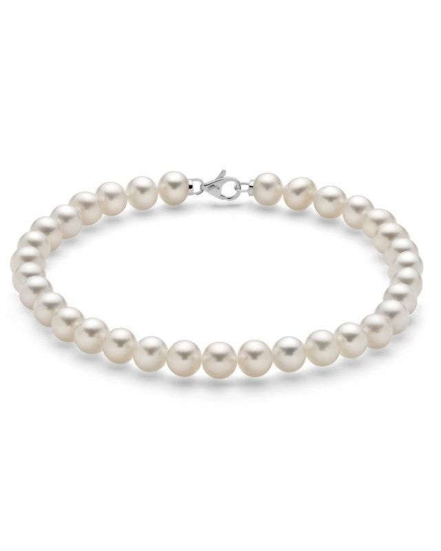 Bracciale di Perle Naturali e Oro 9ct - Oro Gioia Bracciale di Perle Naturali e Oro 9ct - Oro Gioia