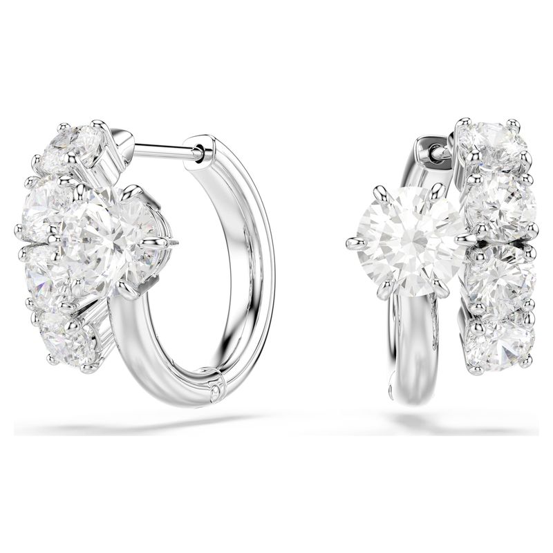 Orecchini a cerchio Matrix Swarovski