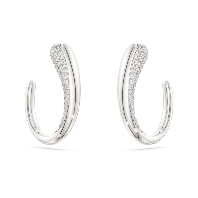 Orecchini a cerchio Classica Swarovski