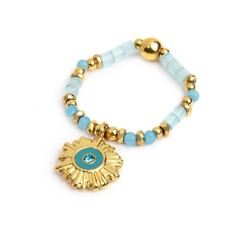 Anello elastico con sole pendente - Marlu'