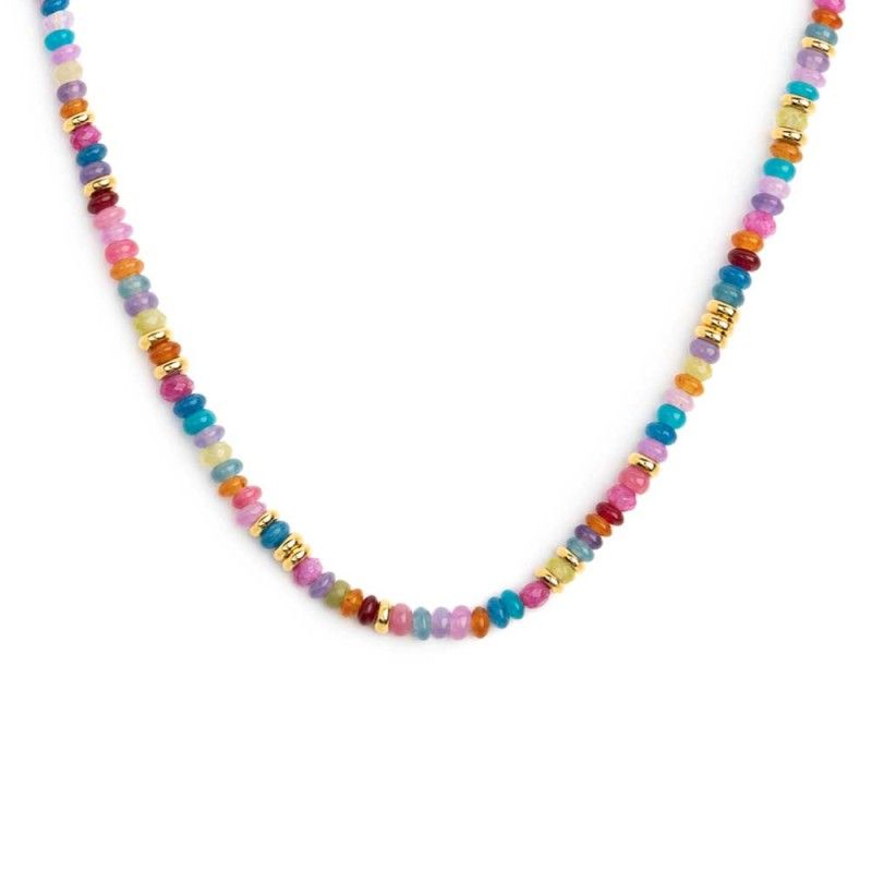 Collana con perline colorate a ciambella - Marlu' Collana con perline colorate a ciambella - Marlu'