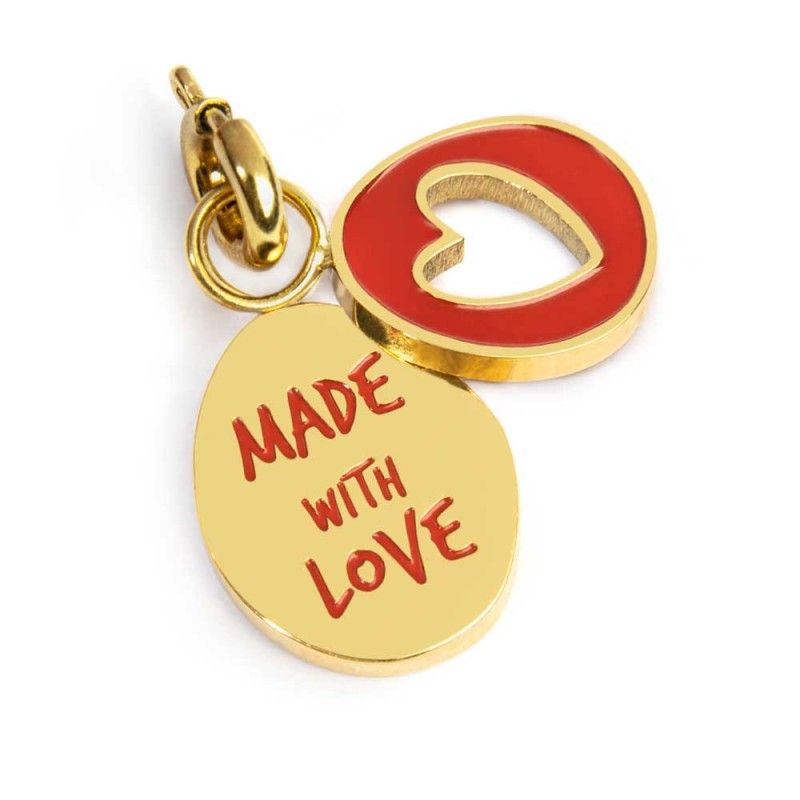 Charm made with love e cuore - Marlu' Charm made with love e cuore - Marlu'