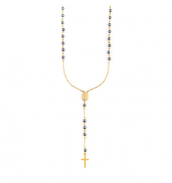 Collana 4US Cesare Paciotti rosario uomo 4UCL7345 Collana 4US Cesare Paciotti rosario uomo 4UCL7345