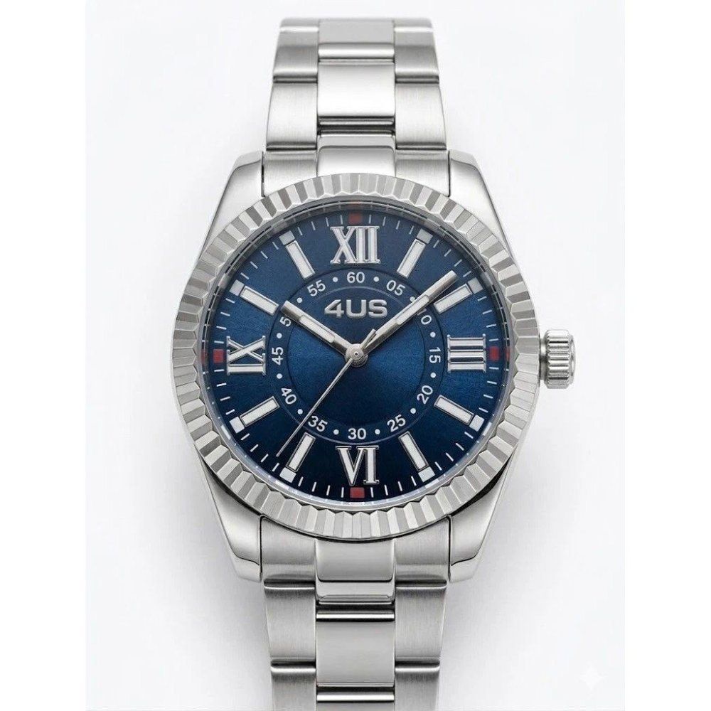 Orologio 4us Paciotti Acciaio STEEL QUAD VERDE SUNRAY BLU 40 MM Orologio 4us Paciotti Acciaio STEEL QUAD VERDE SUNRAY BLU 40 MM