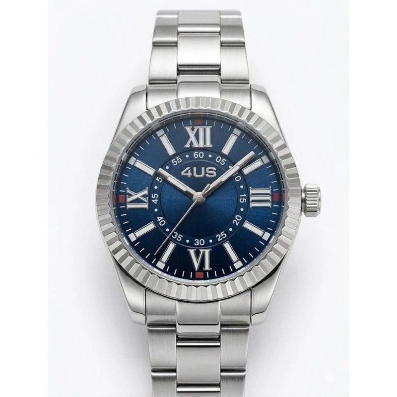 Orologio 4us Paciotti Acciaio STEEL QUAD VERDE SUNRAY BLU 40 MM Orologio 4us Paciotti Acciaio STEEL QUAD VERDE SUNRAY BLU 40 MM