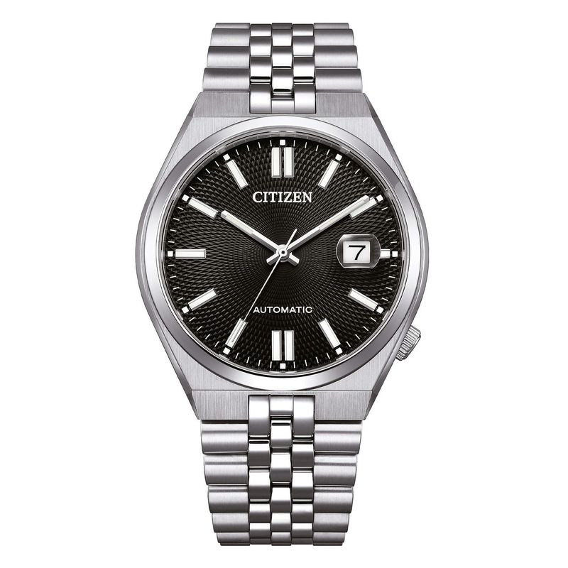 Orologio Tsuyosa 60 Nero Meccanico Citizen 40 mm Orologio Tsuyosa 60 Nero Meccanico Citizen 40 mm