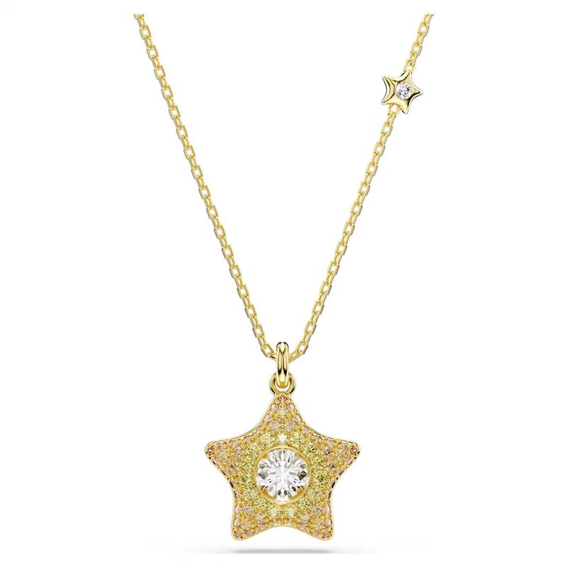 Pendente Sublima Taglio Round, Stella, Multicolore, Finitura oro 18K Swarovski