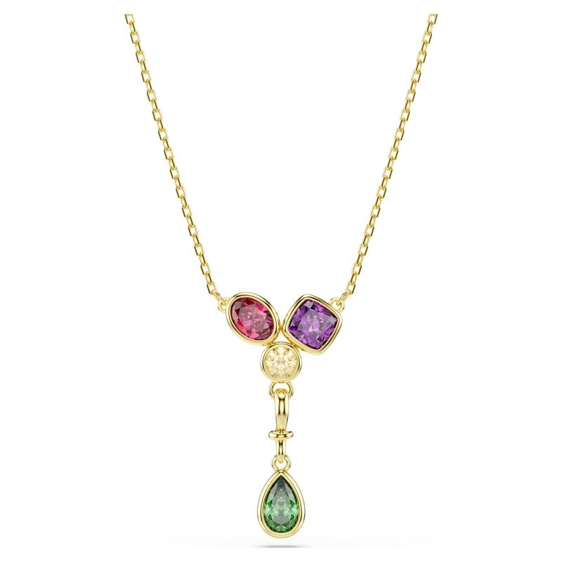 Pendente a Y Imber Taglio misto, Multicolore, Finitura oro 18K Swarovski Pendente a Y Imber Taglio misto, Multicolore, Finitura oro 18K Swarovski