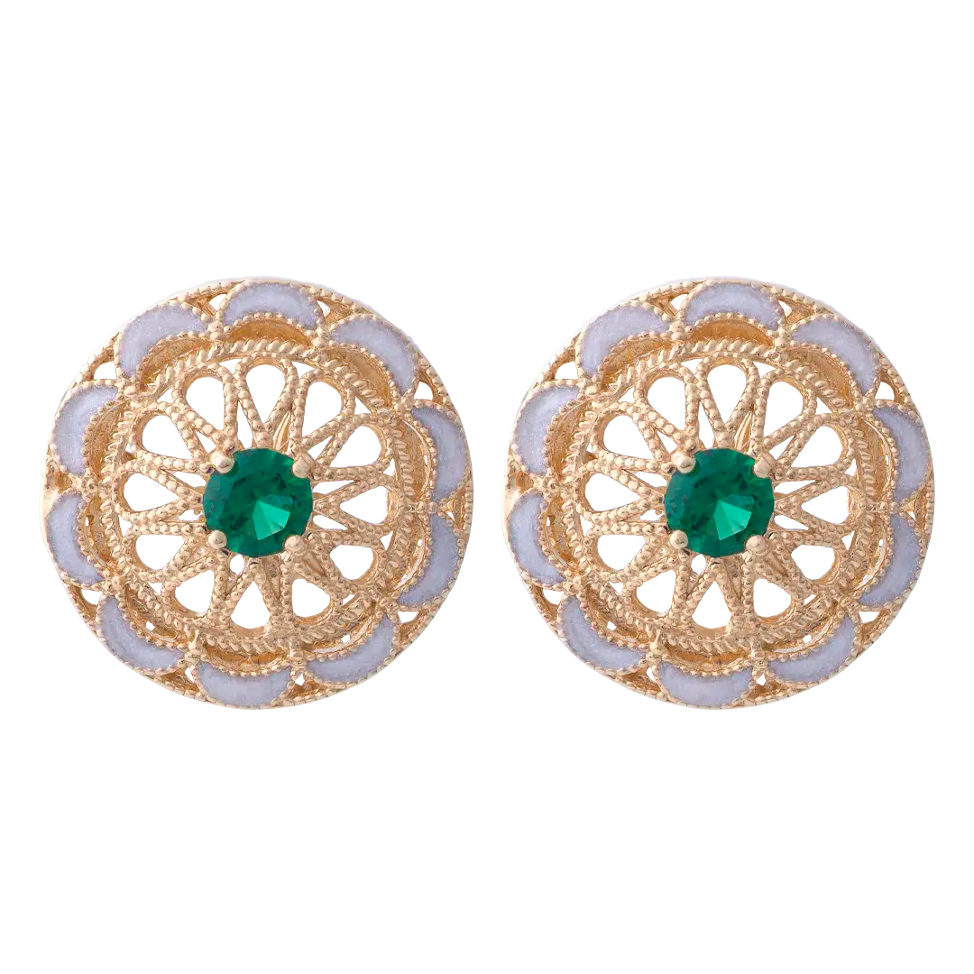 Orecchini Belle Époque Verdi - Spadafora Gioielli Orecchini Belle Époque Verdi - Spadafora Gioielli