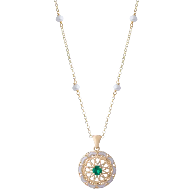 Collana BELLE POQUE Verde - Spadafora Gioielli