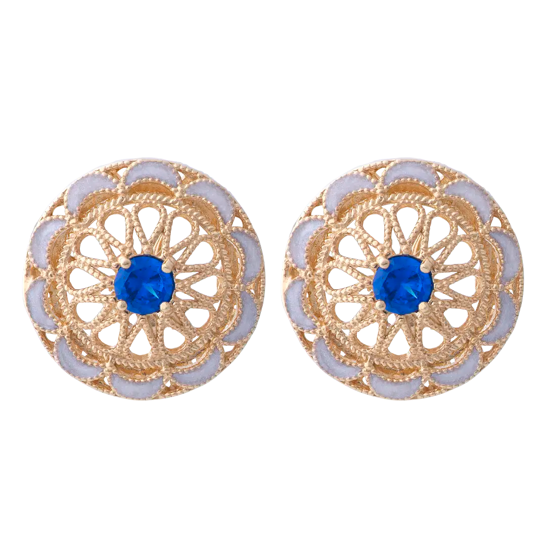 Orecchini Belle Époque blu - Spadafora Gioielli Orecchini Belle Époque blu - Spadafora Gioielli