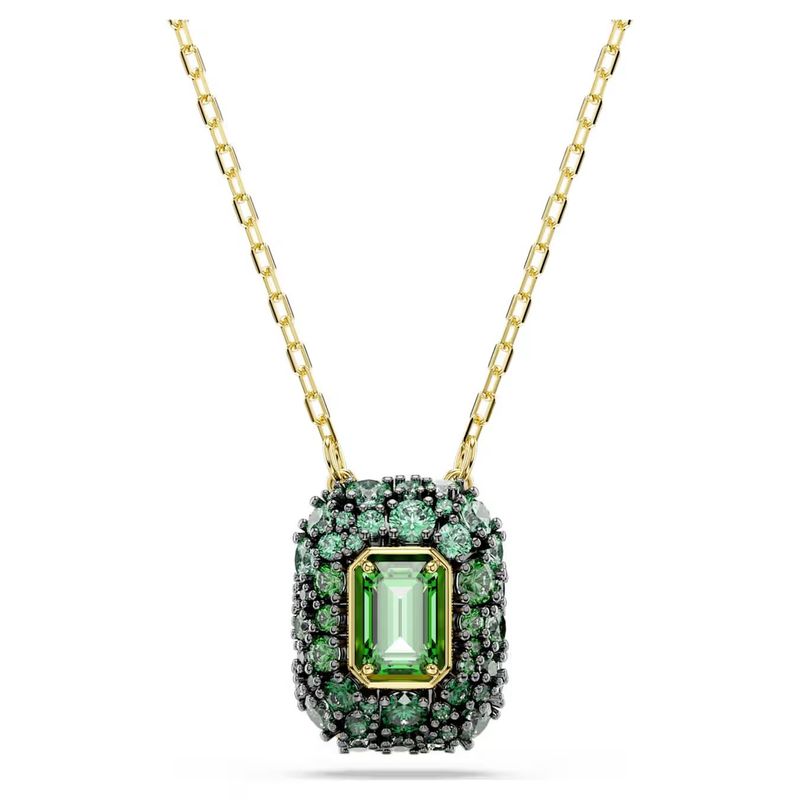 Pendente Sublima Taglio ottagonale, Verde, Finitura oro 18K Swarovski Pendente Sublima Taglio ottagonale, Verde, Finitura oro 18K Swarovski