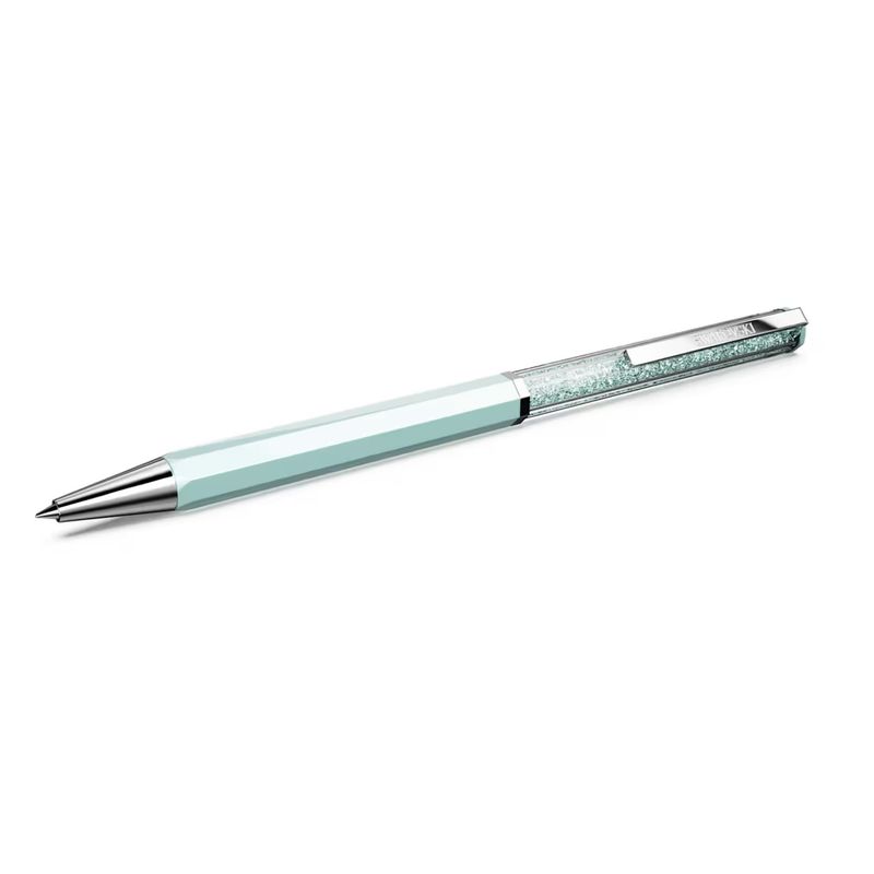 Penna a sfera Crystalline Laccato blu, cromato  Swarovski