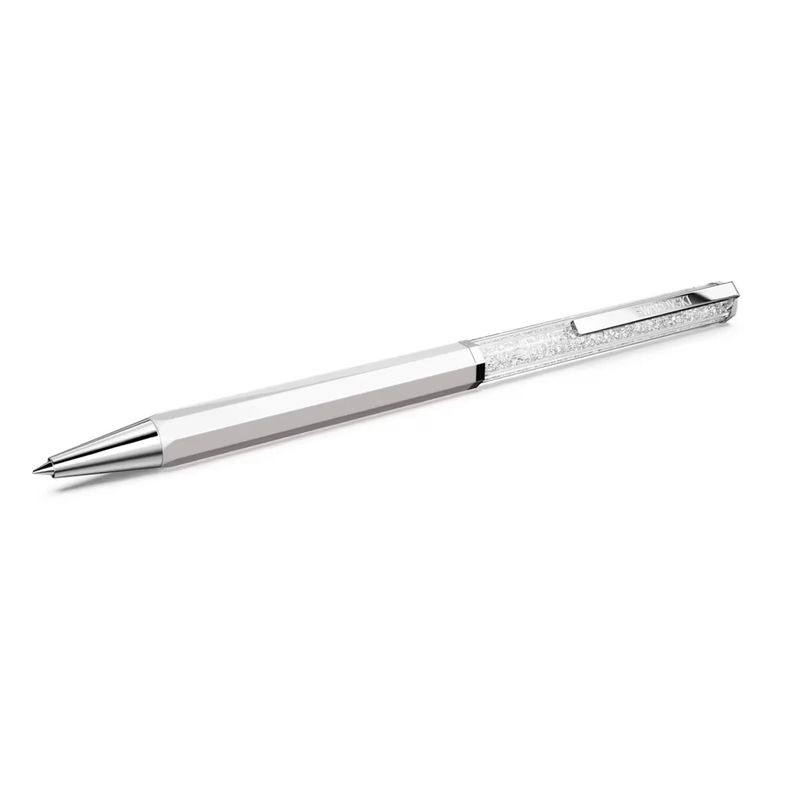 Penna a sfera Crystalline Laccato blu, cromato  Swarovski