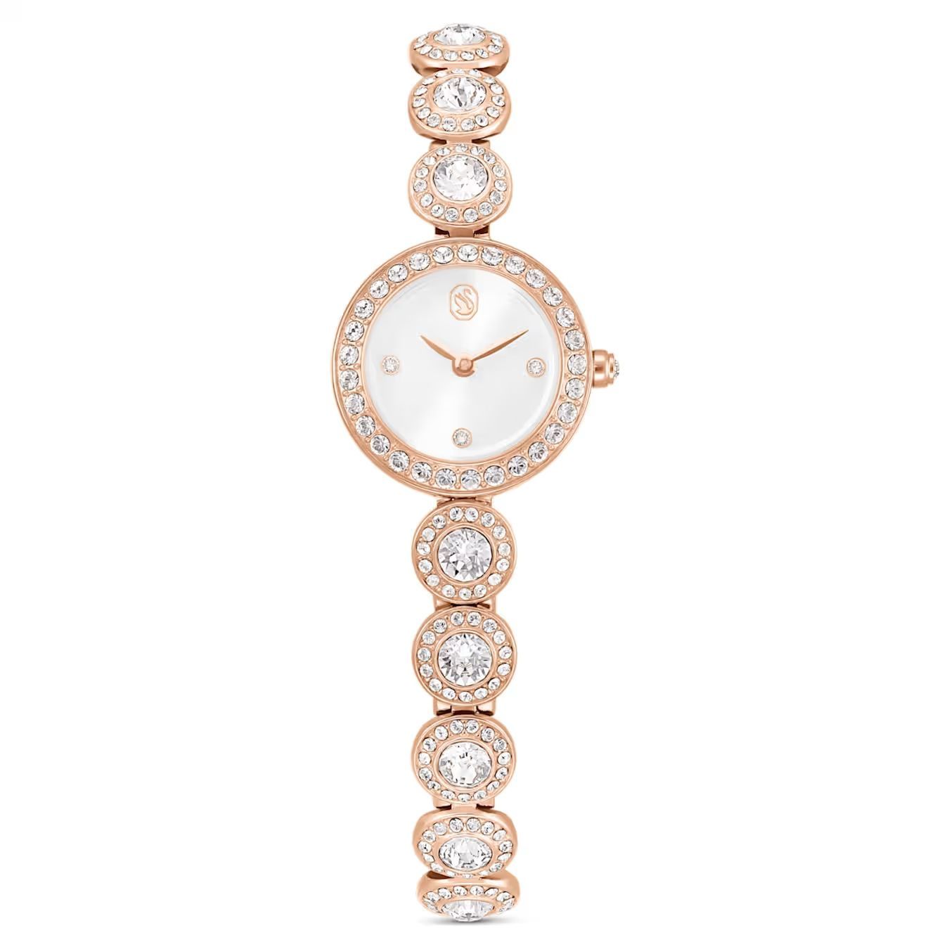 Orologio Una Angelic Bracciale in cristallo, Tono oro rosa, Finitura in tono oro rosa Attract Orologio Una Angelic Bracciale in cristallo, Tono oro rosa, Finitura in tono oro rosa Attract