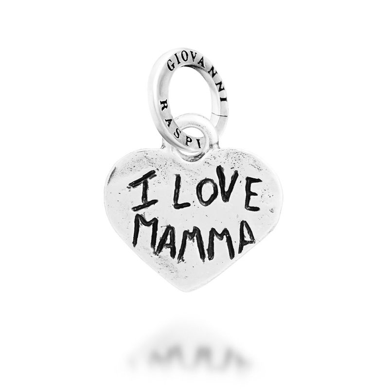 charm cuore charm cuore "i love mamma" piccolo - Giovanni Raspini