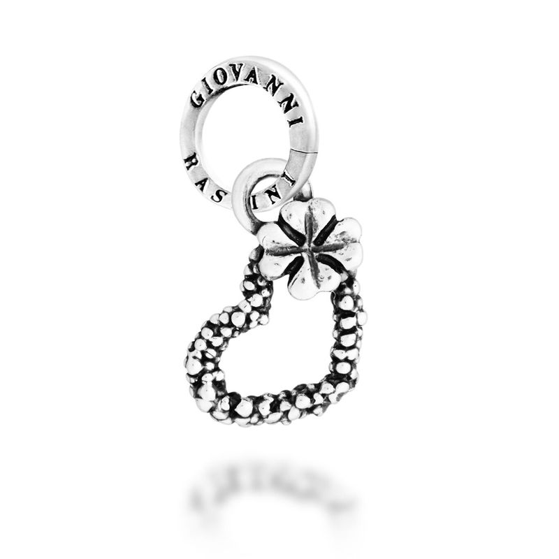 charm cuore mimosa e quadrifoglio - Giovanni Raspini charm cuore mimosa e quadrifoglio - Giovanni Raspini