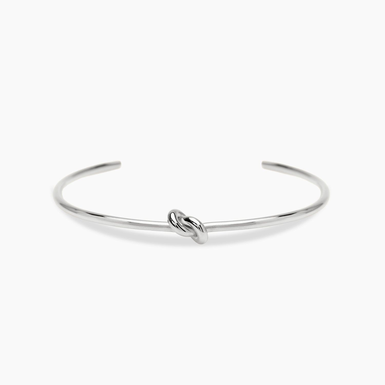 Bracciale bangle aperto in acciaio con nodo STYLE 95 Kidult Style