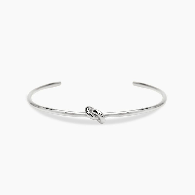 Bracciale bangle aperto in acciaio con nodo STYLE 95 Kidult Style