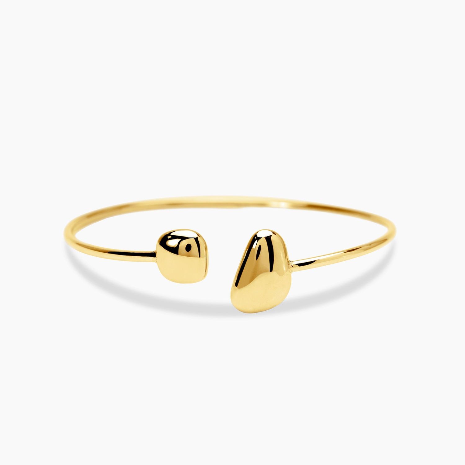 Bracciale bangle aperto in acciaio dorato STYLE 77 Kidult Style